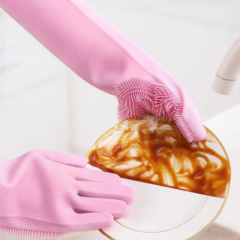 Silicone Tap Washer - Dishwashing Cleaning Gloves Magic Silicone Rubber