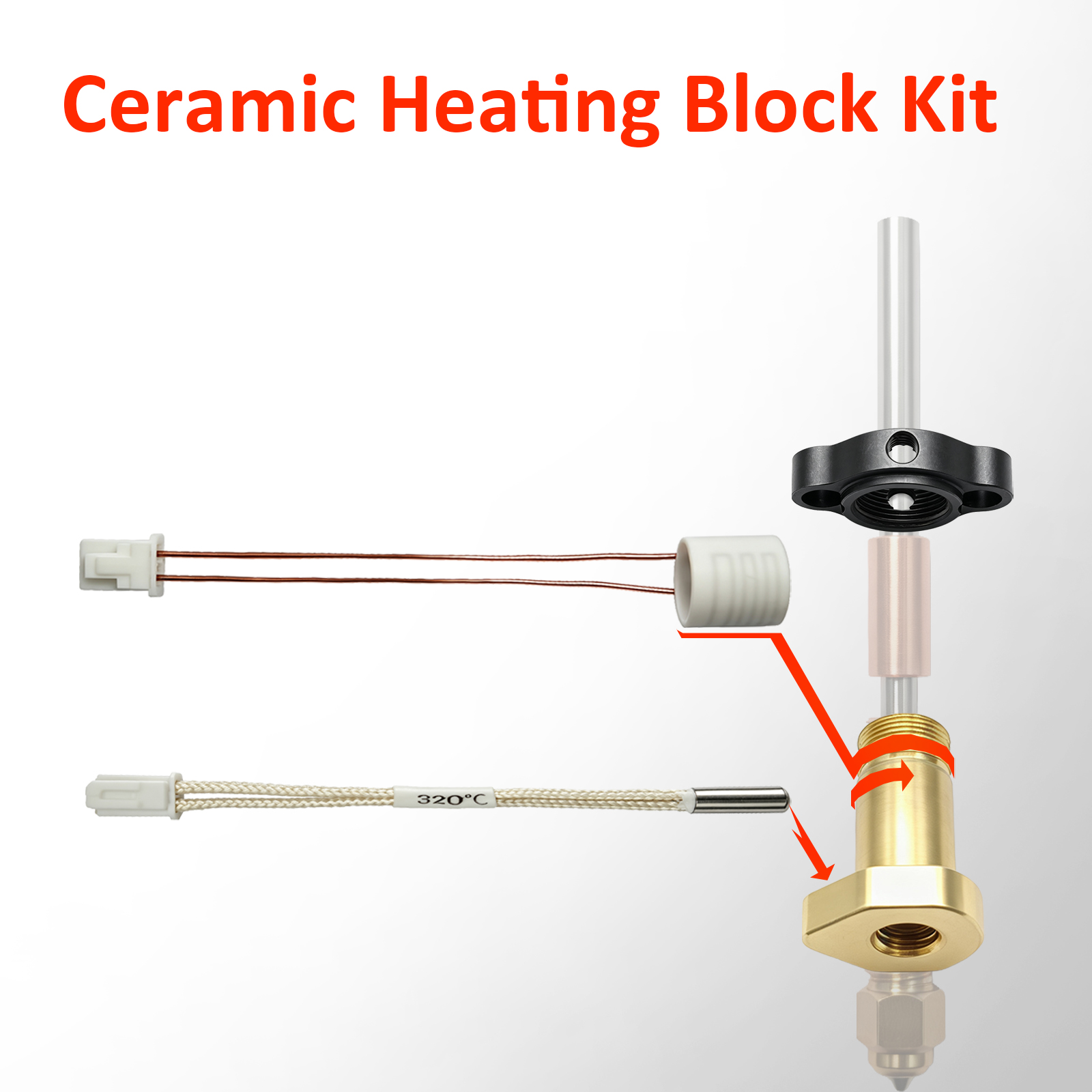 Upgraded 24V 60W Ceramic Heate - Creality Printer K1 评论和价格