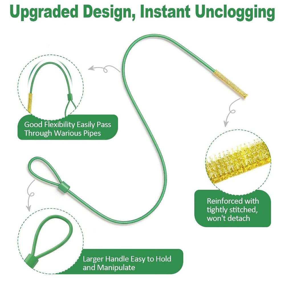 5pcs Practical Flexible Drain  - Drain Snake Flexible 评论和价格