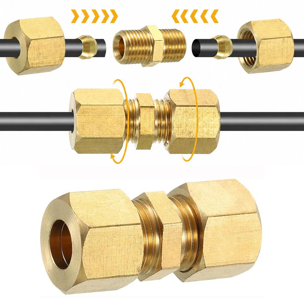 Brass Brass Compression Fittin - Compression Fitting Brass 评论和价格