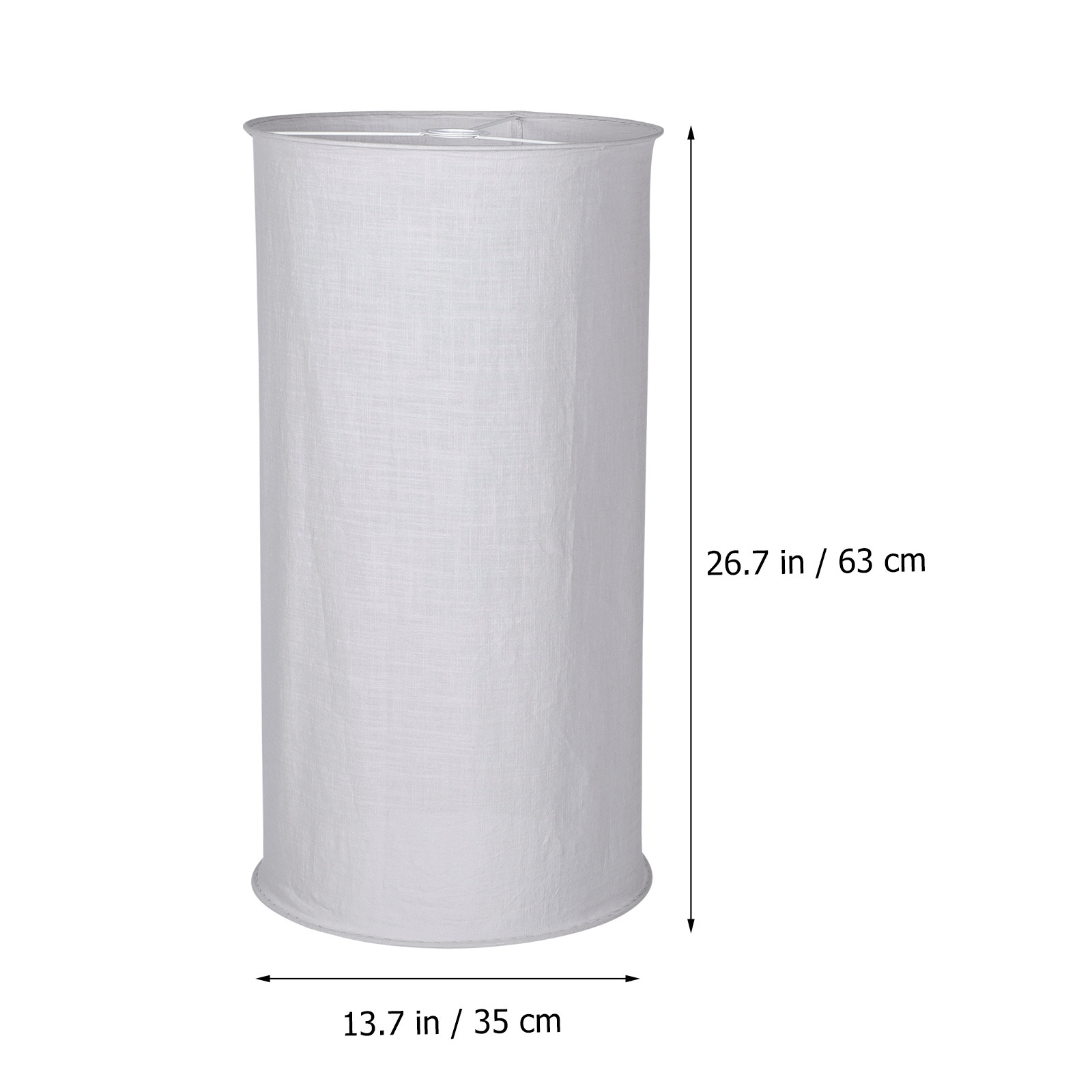 Cloth Lamp Shade E27 White Sim - Plastic Pipe Clip 评论和价格