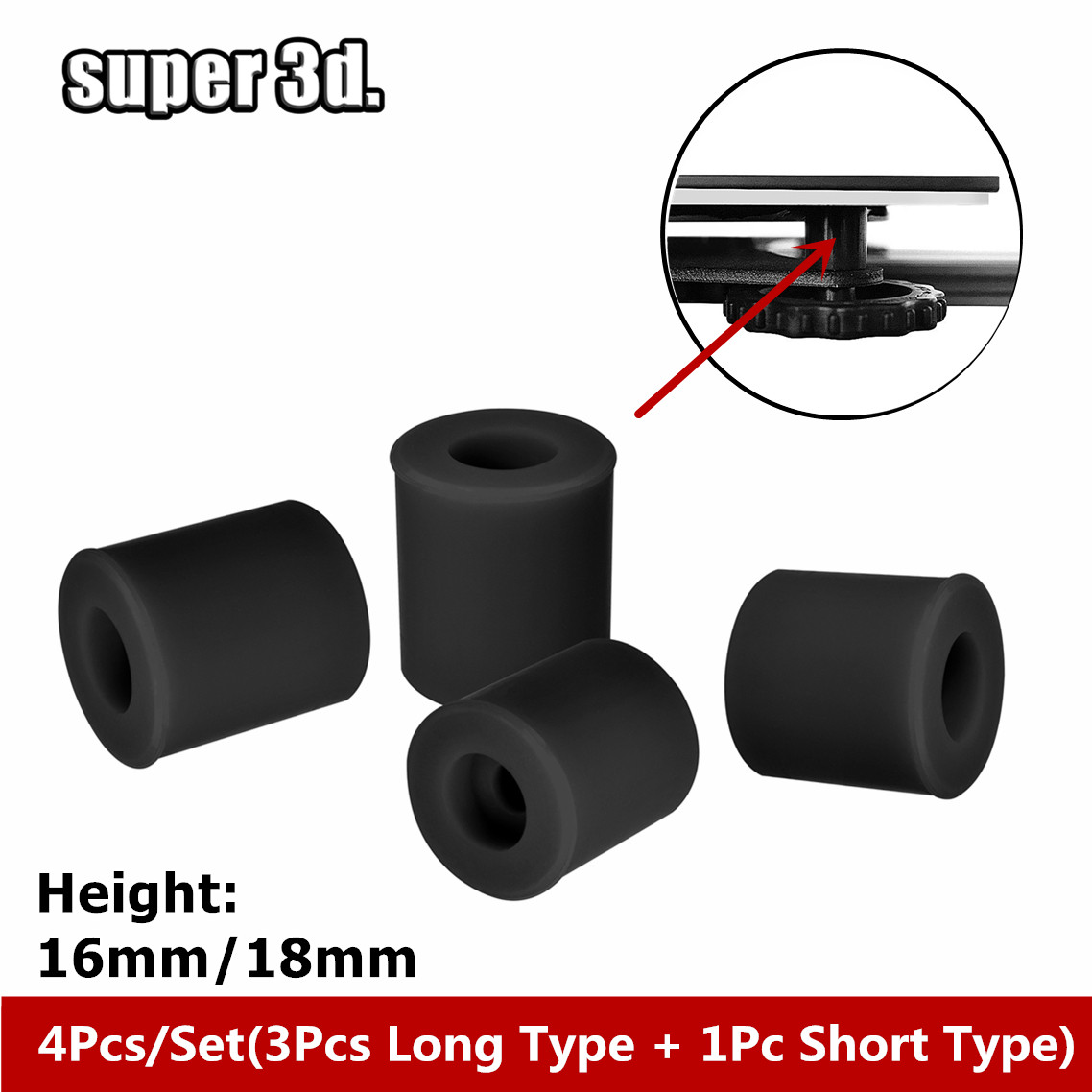 4/8/20Pcs Hot Bed Leveling Sil - Creality Printer K1 评论和价格