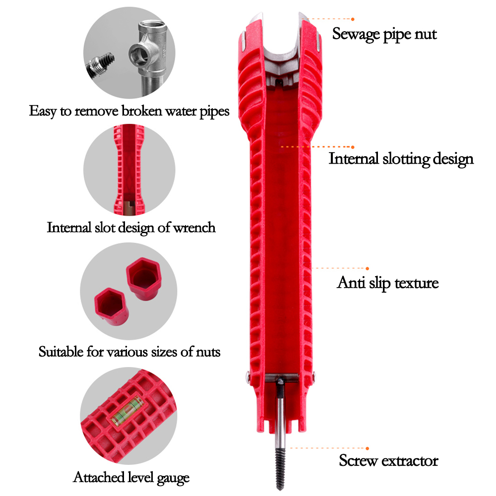 Three Head Red Sink Wrench 8-i - Pipe Freeze Spray 评论和价格