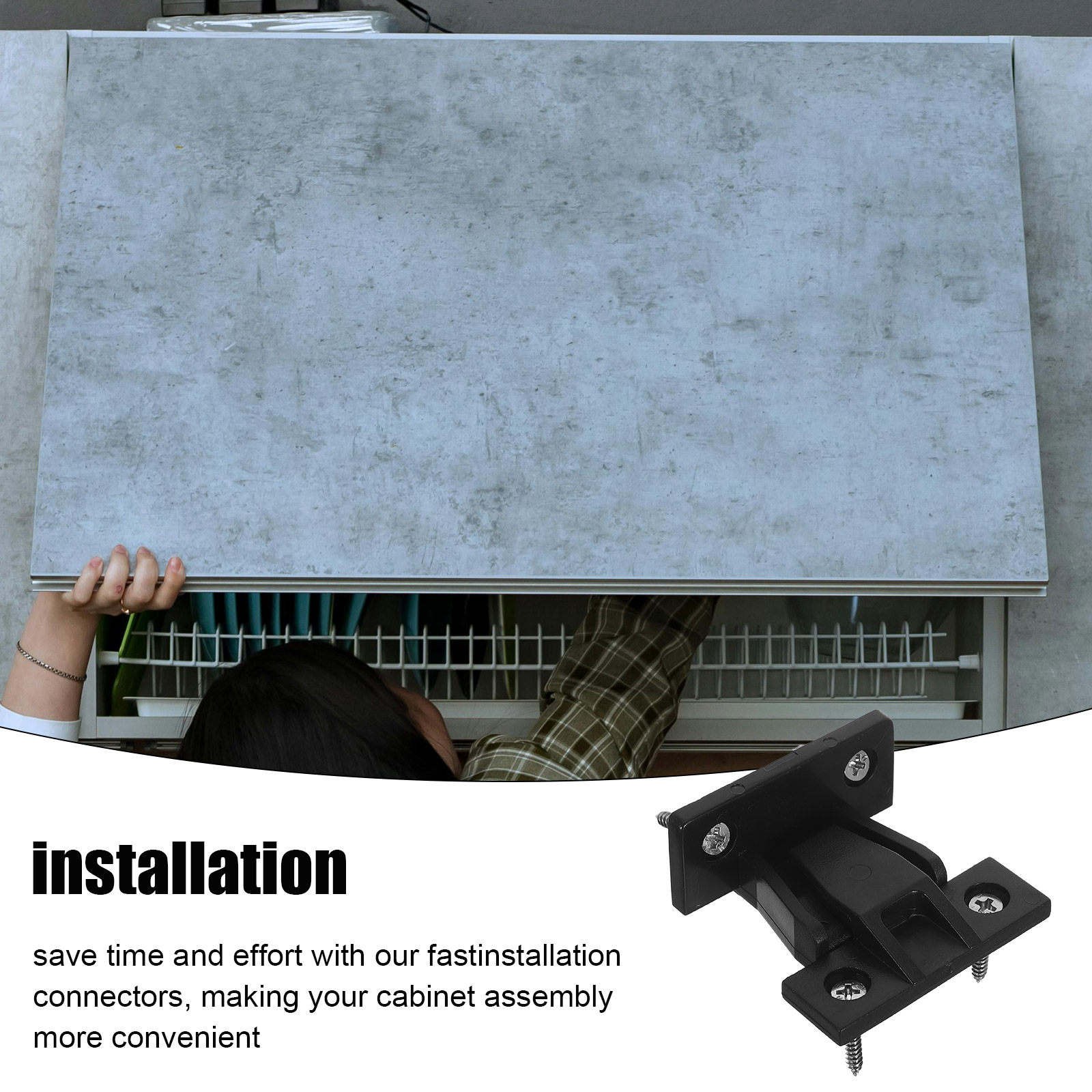 10Pcs Plastic Cabinet Connecto - Push Fit Connector 评论和价格