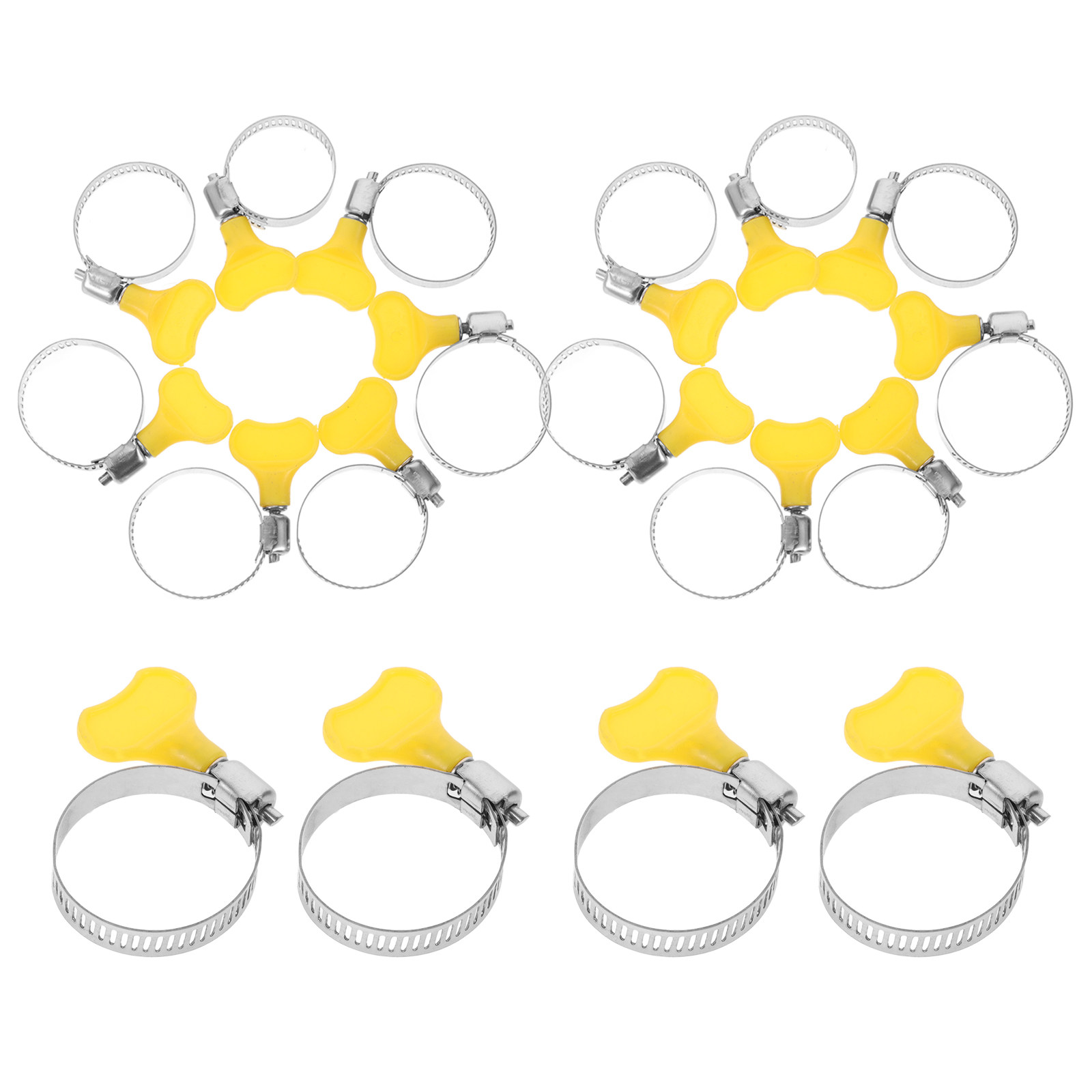 20Pcs Stainless Steel Hose Cli - Plastic Pipe Clip 评论和价格
